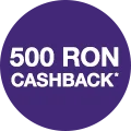 500 lei cashback