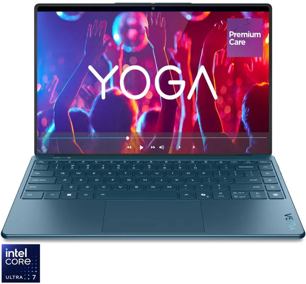 Laptop Lenovo Laptop Lenovo Yoga Slim 9 14ILL10 cu procesor Intel® Core™ Ultra 7 256V pana la 4.8GHz, 14" 4K WQUXGA, OLED, 120Hz, Touch, 16GB LPDDR5x RAM, 1TB SSD, Intel® Arc™ Graphics 140V, Windows® 11 Home, Tidal Teal, 3y on-site Premium Care