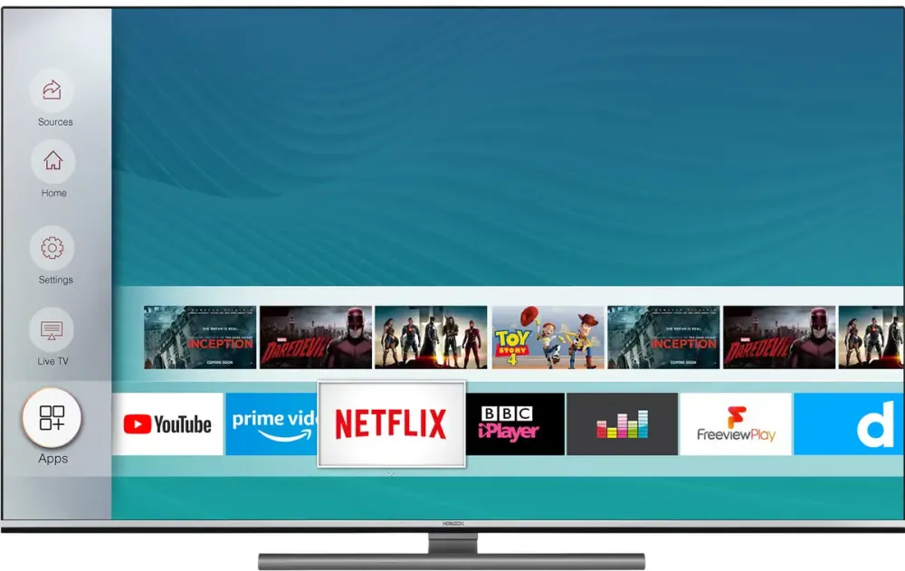 Televizor Horizon Smart OLED 55HZ9930U/B Seria HZ9930U/B 139cm gri-negru 4K UHD HDR