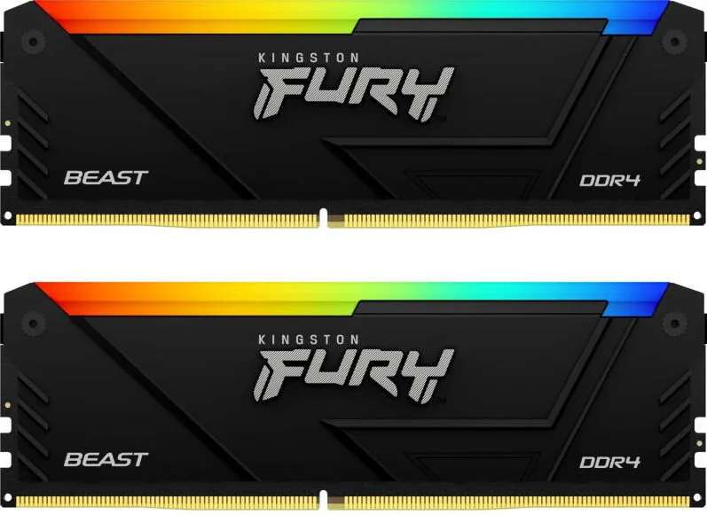 Memorie RAM Kingston FURY Beast RGB 32GB DDR4 3600MHz CL18 Dual Channel Kit