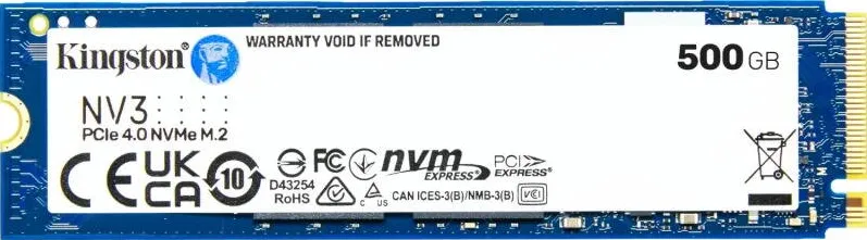 SSD Kingston NV3 500GB PCI Express 4.0 x4 M.2 2280