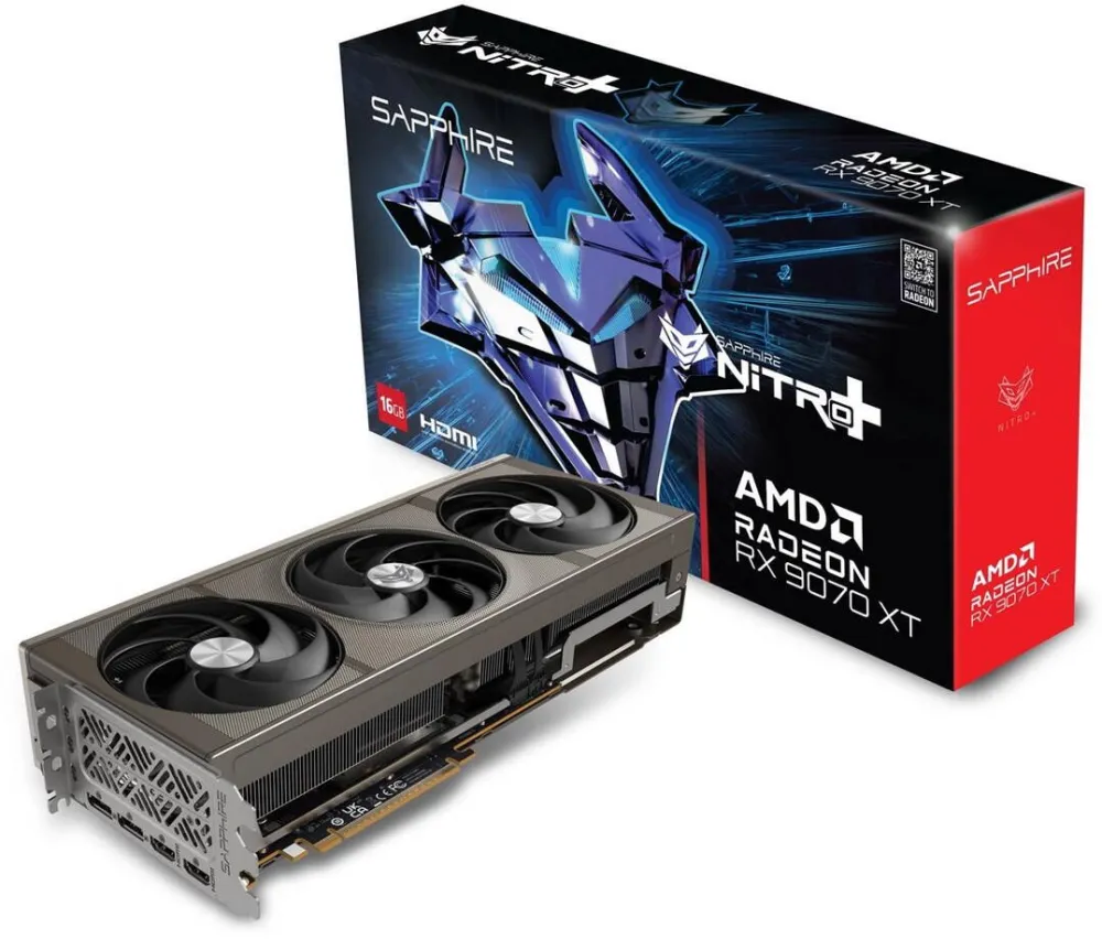 Placa Video SAPPHIRE NITRO+ Radeon RX 9070 XT AMD 16 GB GDDR6