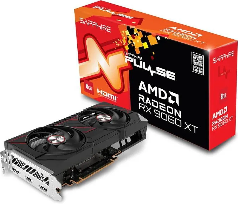 Placa Video SAPPHIRE Radeon RX9060XT Pulse Gaming 8GB GDDR6