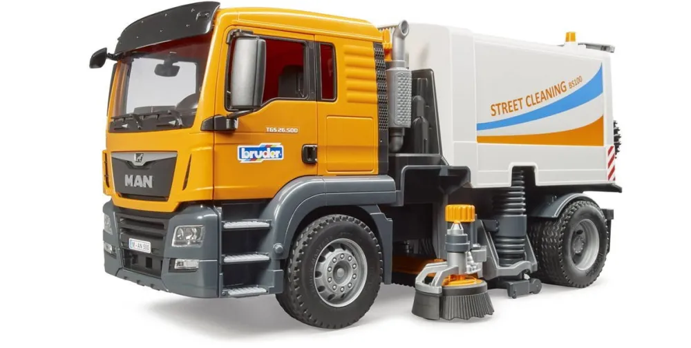 Masinuta BRUDER MAN TGS LKW Street sweeper