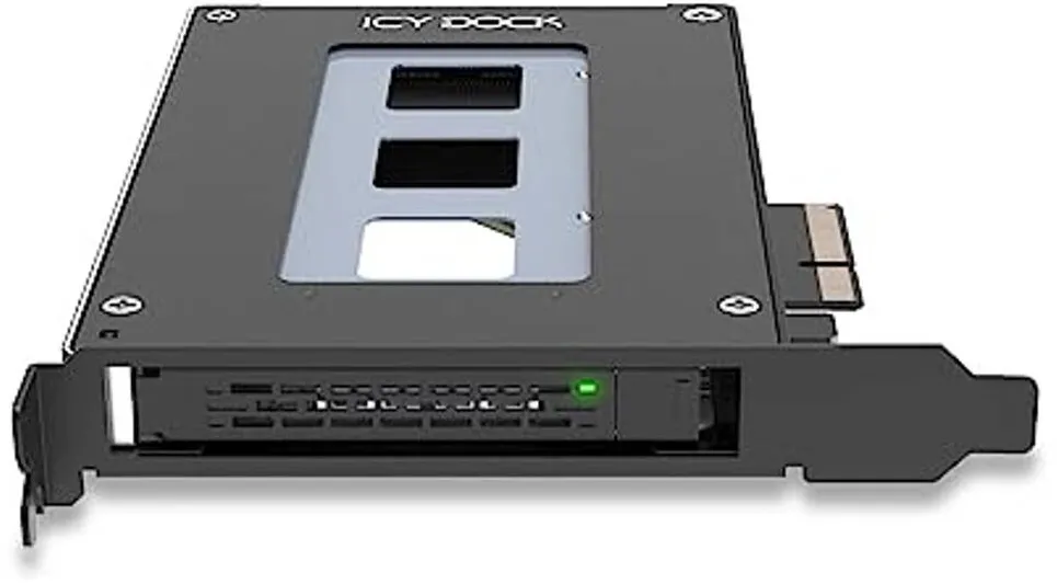 Accesoriu Icy Box ToughArmor 1x 2.5" 9.5mm U.2/U.3 NVMe to PCIe 4.0 x 4 card