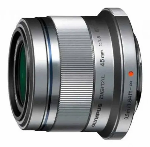 Obiectiv OLYMPUS M.Zuiko Digital 45mm 1:1.8 / ET-M4518 silver