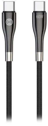 Forever CABLU USB C - USB C 2M 60W - NEGRU