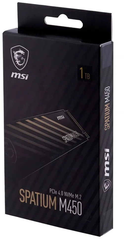 SSD MSI SPATIUM M450 PCIe 4.0 NVMe M.2 1000GB PCI Express 4.0 3D NAND