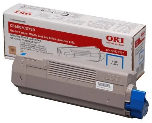 Toner imprimanta OKI CYAN 43872307 2K ORIGINAL OKI C5650N