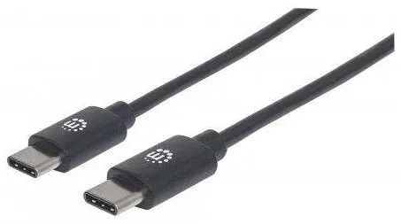 Cablu MANHATTAN USB 2.0 Typ C- C/C 0,5m Negru
