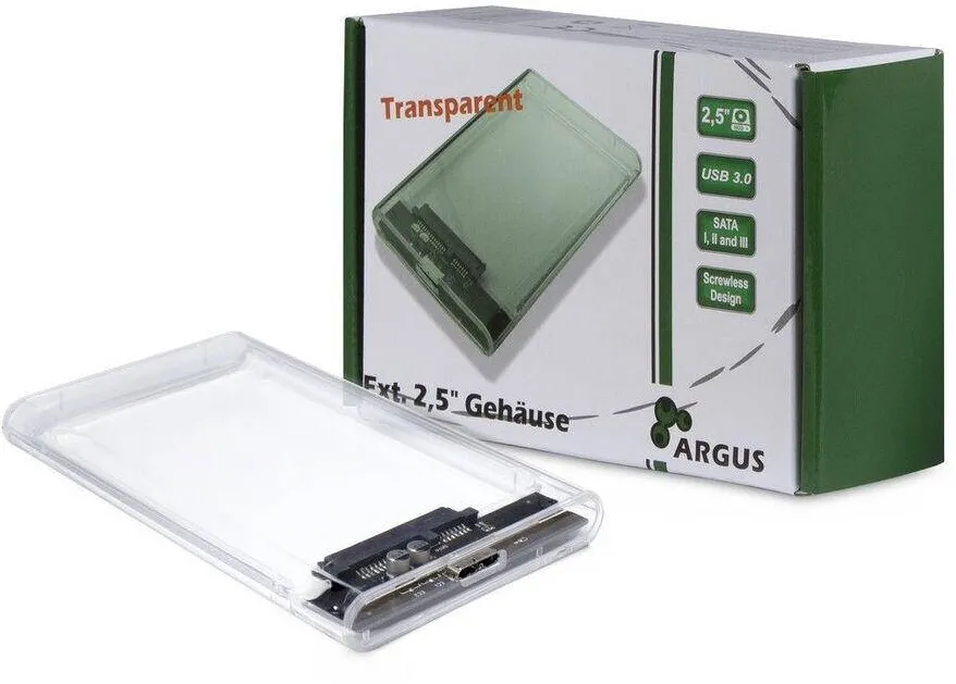 Enclosure Inter-Tech HDD 3,0" Argus GD-25000 transparent
