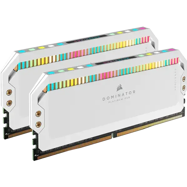 Memorie RAM Corsair Dominator Platinum RGB DDR5 32GB 5200MHz CL40 Dual-Kit - Alb