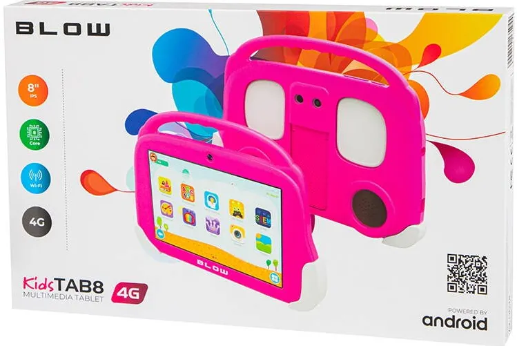 Tablet KidsTAB8 4G BLOW 4/64GB pink + case