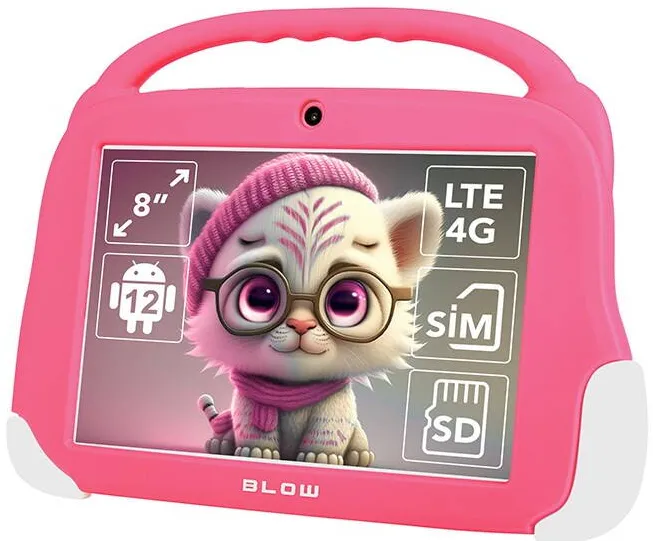 Tablet KidsTAB8 4G BLOW 4/64GB pink + case