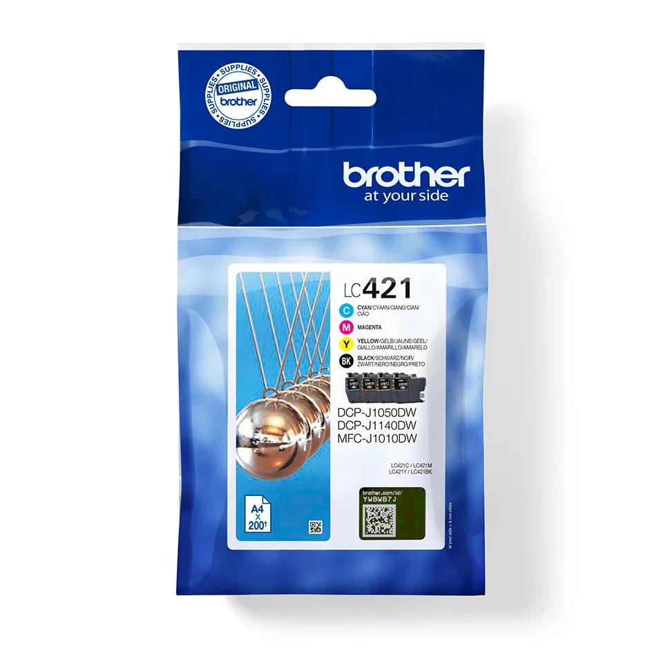Cartus Imprimanta Brother LC421VALDR 4pack DR Security Tag