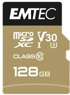 Card de Memorie Emtec MicroSD 128GB SDXC CL10 Speedin V30 A1 4K Adaptor