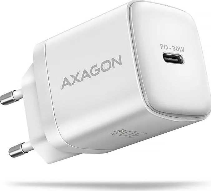 AXAGON AXAGON ACU-PD30W Sil Wall charger 30W, 1x port USB-C, PD3.0/PPS/QC4+/SFC/AFC/Apple, white