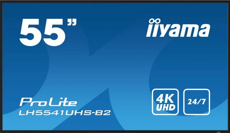 Monitor IIyama ProLite LH5541UHS-B2 54.6 inch UHD IPS 8 ms 60 Hz
