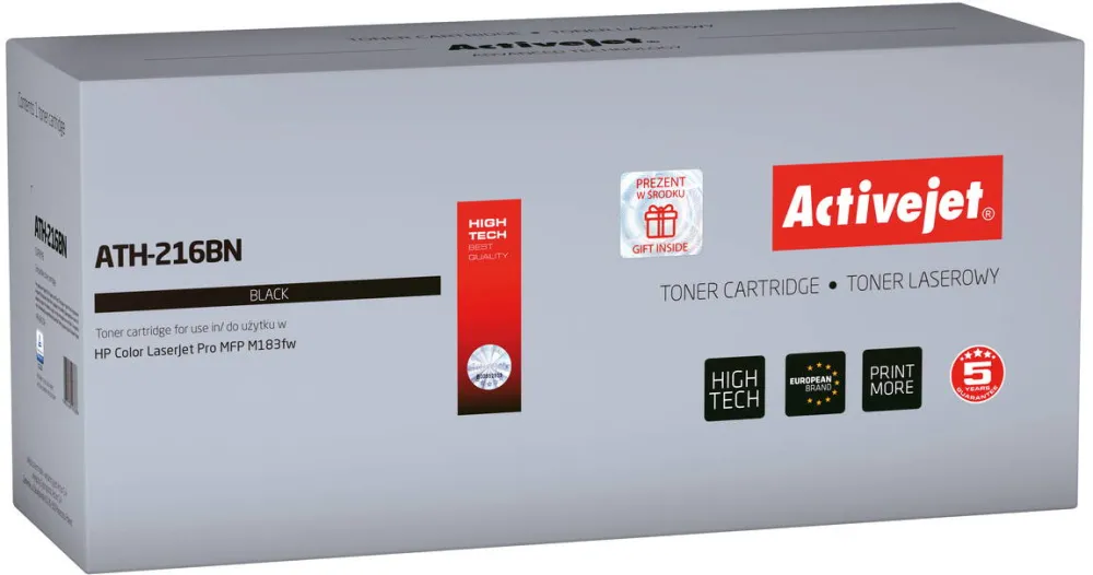 Toner imprimanta ACTIVEJET Compatibil ATH-216BN ; inlocuitor HP 216A W2410A; Suprem; 1050 pagini; Negru, cu cip