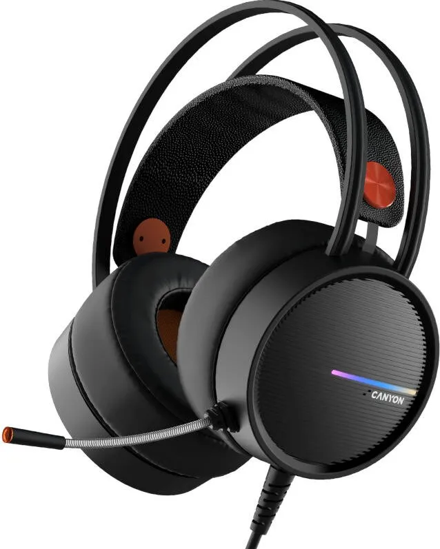 Casti Over-Head CANYON Gaming Interceptor GH-8A Black