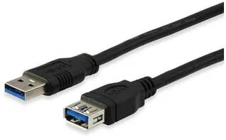 EQUIP USB Kabel 3.0 A -> A Verl. St/Bu 2.00m 5Gbps sw Polybeutel