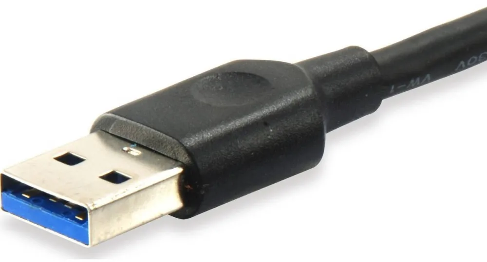 EQUIP USB Kabel 3.2 A -> C St/St 0.25m 3A/20V sw Polybeutel