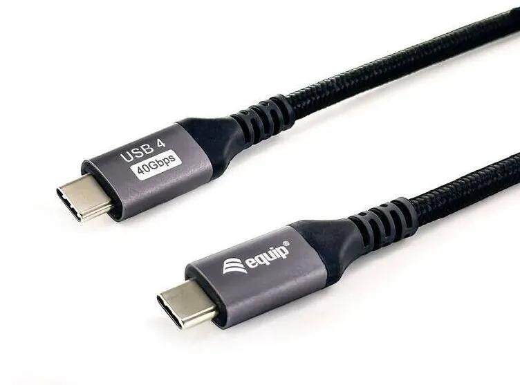 EQUIP Equip USB Kabel 4.0 C -> C       St/St  1.20m        schwarz