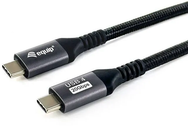 EQUIP Equip USB Kabel 4.0 C -> C       St/St  2.00m        schwarz