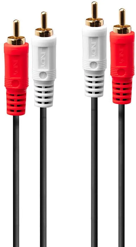 Lindy Audiokabel Stereo 2xRCA/2xRCA M/M 5m
