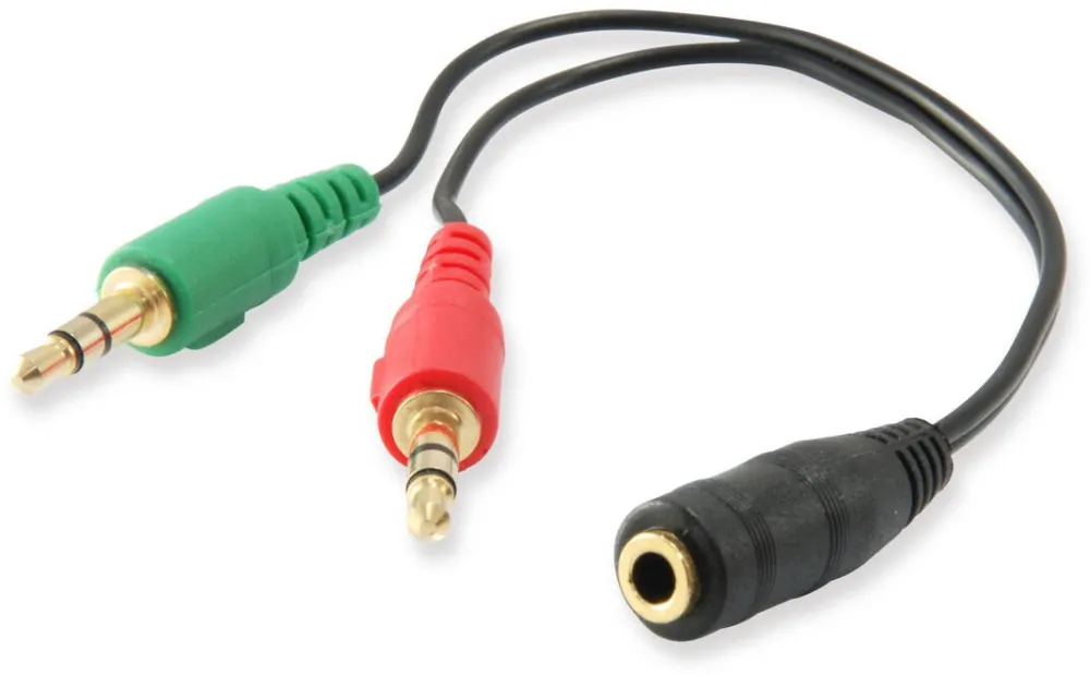 EQUIP Audiokabel Splitter 3.5mm 2x St/1x Bu