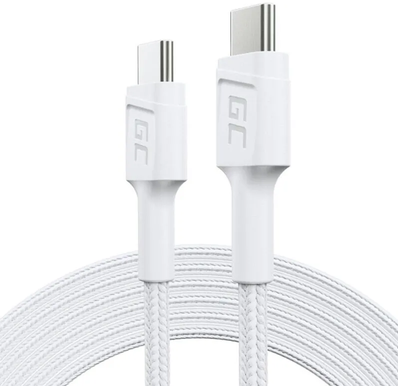 Cablu USB-C Green Cell PowerStream 2m 60W alb