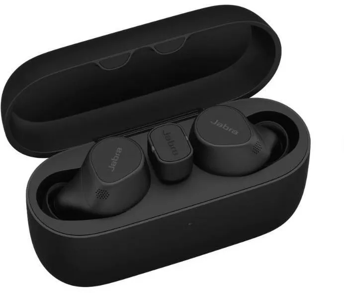 Casti true wireless Jabra Evolve2 Buds UC, ANC, Bluetooth, adaptor USB-C, negru