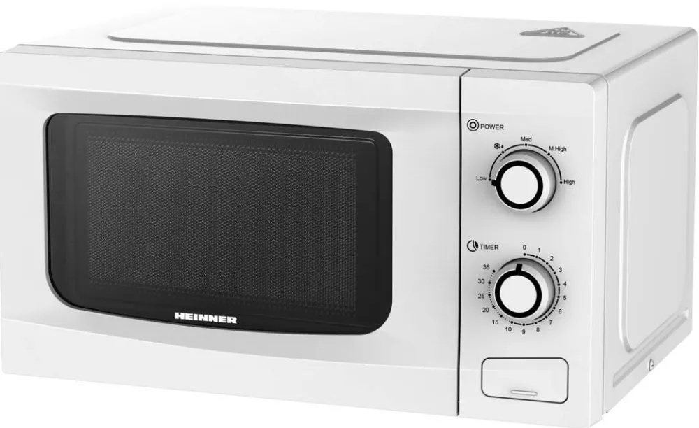 Cuptor cu Microunde HEINNER HMW-M2035WH, 20 l, 700 W, Control mecanic, Timer, Alb