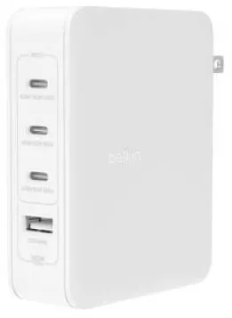 BELKIN BOOST Charge 140W 4-Port GaN, 3xUSB-C 1xUSB-A WCH014btWH