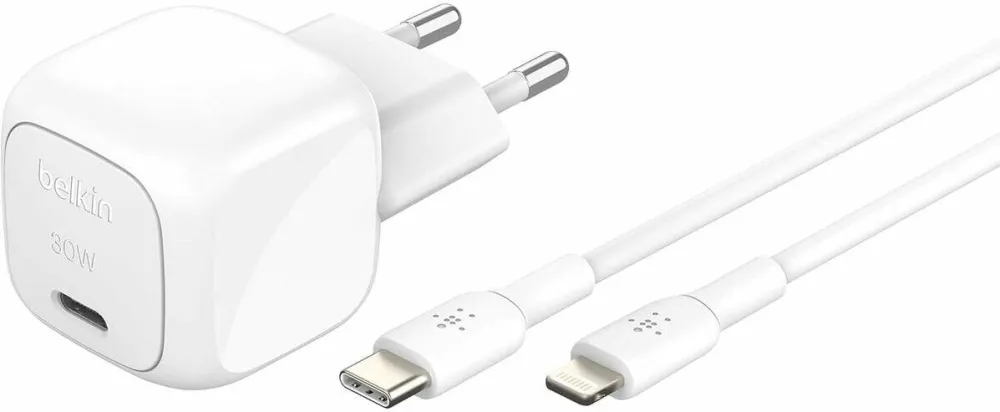 BELKIN BOOST Charge USB-C/Light. 30W Ch.PD, wh+Cab.WCA008kq1MWH-B5