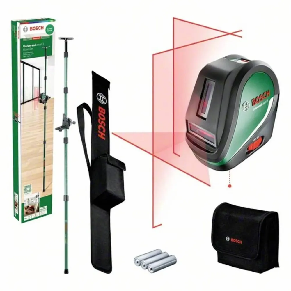 BOSCH UniversalLevel 3 Maxi Set Kreuzlinien-Laser