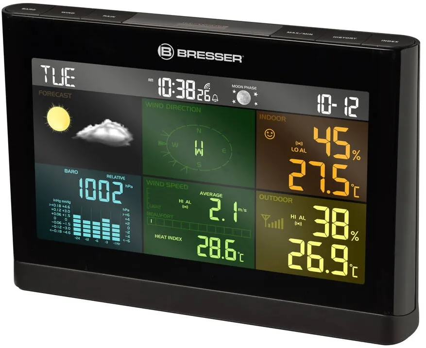 Bresser Wetter Center 5-in-1 Comfort grau