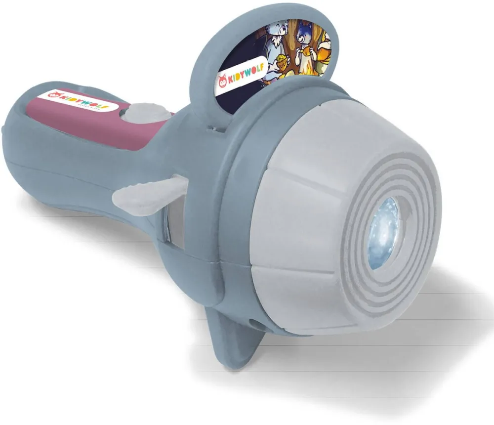 Kidywolf Projector Torch grey incl. 3 Picture Slides