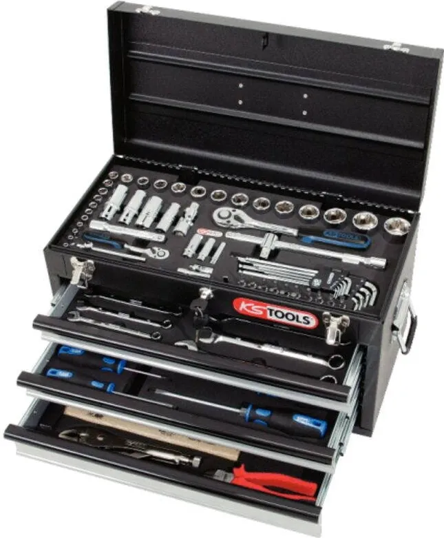 KS Tools 1/4 +1/2 CHROMEplus Universal Tool Set 99 pcs