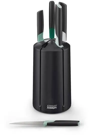 JOSEPH JOSEPH Elevate Green Knife Carousel 5-pc Set-Editions