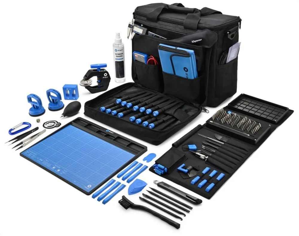 Set scule pentru reparatii electronice iFixit Repair Business Toolkit 143 piese negru/albastru