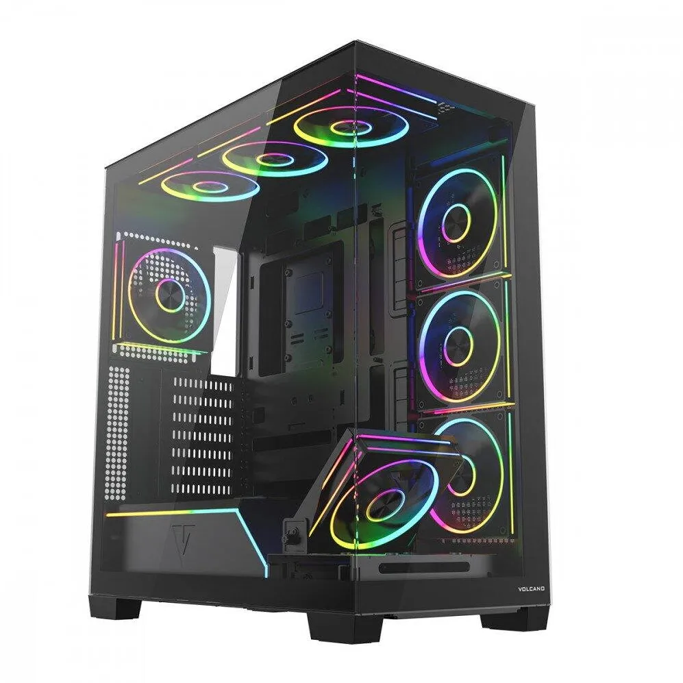 Carcasa PC Modecom Case PC VOLCANO STELLAR PLUS ARGB MIDI 8F Black