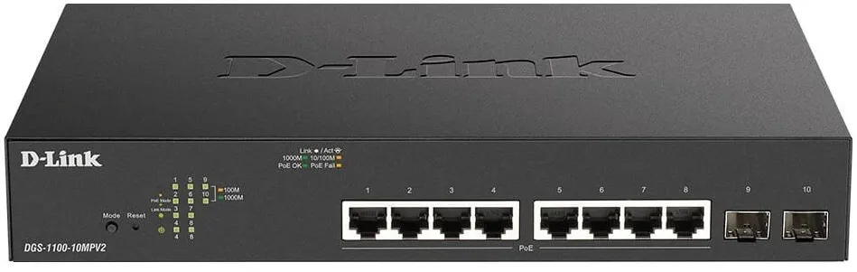 Switch D-Link D-Link DGS-1100-10MPV2/E, switch