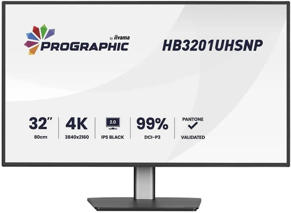 Monitor IIyama 80,0cm (32") HB3201UHSNP-B1 16:9 HDMI+DP+USB-C 4K