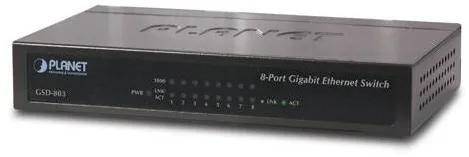 Switch Planet PLANET 8-Port 10/100/1000Mbps Gigabit Ethernet Switch ,