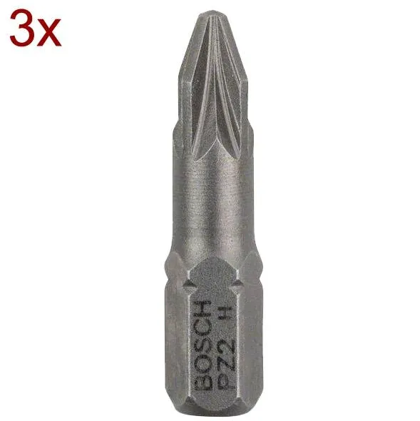 BOSCH 2607001558 - Set capete de insurubare, profil PZ2, 3 bucati