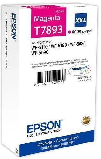 Cartus Imprimanta Epson MAGENTA XXL C13T789340 ORIGINAL WORKFORCE PRO WF-5620DWF