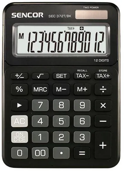 SENCOR Calculator de birou SEC 372T/BK