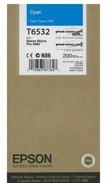 Cartus Imprimanta Epson T6532 Cyan