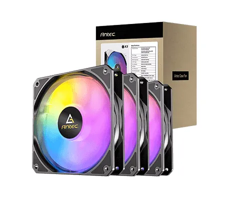 Set 3 ventilatoare carcasa Antec P12 ARGB PWM 120 mm negre